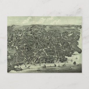 Postale Carte vintage de Marblehead MA (1882)