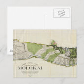 Postale Carte vintage de Molokai Hawaii (1906) (Devant / Derrière)