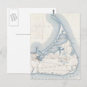 Postale Carte vintage de Nantucket (1919) (Devant / Derrière)