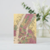 Postale Carte vintage de NYC et Brooklyn (1868) (Debout devant)