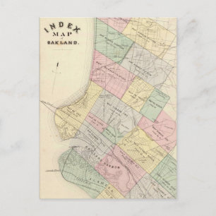 Postale Carte vintage de Oakland California (1878)