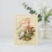 Postale Carte vintage de Pâques Deux Doses (Debout devant)