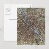 Postale Carte vintage de Paris (Devant / Derrière)