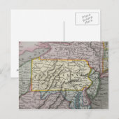 Postale Carte vintage de Pennsylvanie (Devant / Derrière)