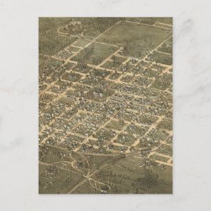 Postale Carte vintage de Raleigh NC (1872)