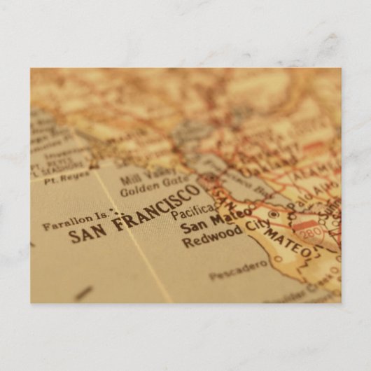 Postale Carte Vintage de San Francisco, CA (Devant)