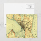 Postale Carte Vintage de Seattle (Devant / Derrière)