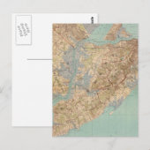 Postale Carte vintage de Staten Island (1891) (Devant / Derrière)