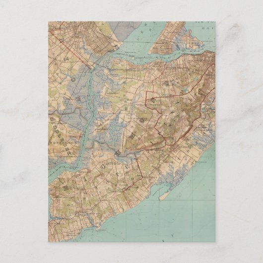 Postale Carte vintage de Staten Island (1891) (Devant)