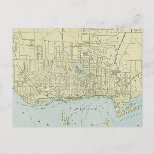 Postale Carte vintage de Toronto (1901) (Devant)