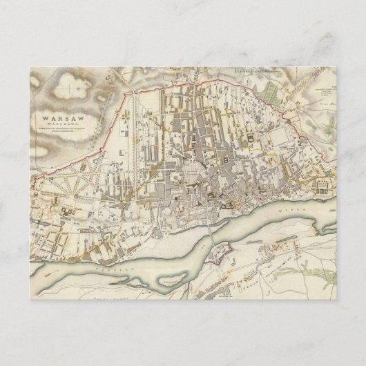 Postale Carte vintage de Varsovie Pologne (1831) (Devant)