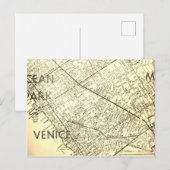 Postale Carte Vintage de Venise, CA (Devant / Derrière)