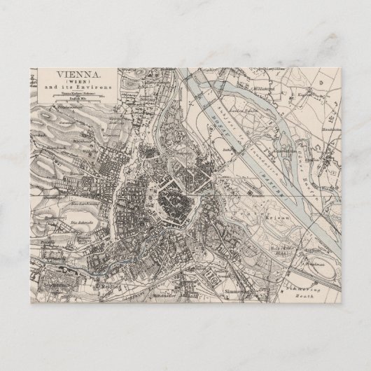 Postale Carte vintage de Vienne Autriche (1906) (Devant)
