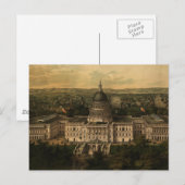 Postale Carte vintage de Washington D.C. (1857) (Devant / Derrière)