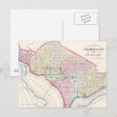 Postale Carte vintage de Washington D.C. (1864) (Devant / Derrière)