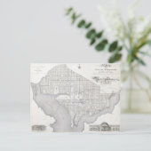 Postale Carte vintage de Washington DC (Debout devant)