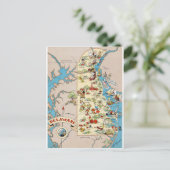 Postale Carte Vintage Delaware Funny (Debout devant)