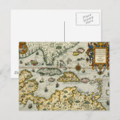 Postale Carte vintage des Caraïbes (1594) (Devant / Derrière)