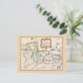 Postale Carte Vintage des Grands Lacs (Debout devant)