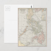 Postale Carte vintage des îles Philippines (1901) (Devant / Derrière)