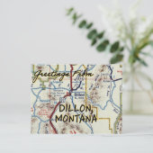 Postale Carte Vintage Dillon MT (Debout devant)