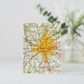 Postale Carte vintage d'Indianapolis (Debout devant)