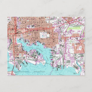 Postale Carte Vintage du Maryland Baltimore