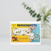Postale Carte vintage du Massachusetts (Debout devant)