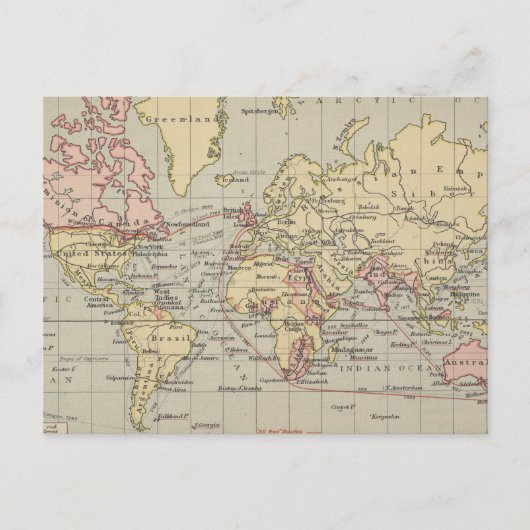 Postale Carte vintage du monde (1914) (Devant)