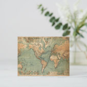 Postale Carte vintage du monde antique (Debout devant)