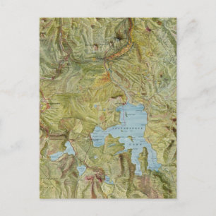 Postale Carte vintage du parc national Yellowstone (1898)
