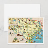 Postale Carte Vintage du Texas Funny (Devant / Derrière)