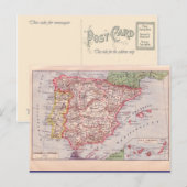 Postale Carte vintage, Espagne, vers 1920 (Devant / Derrière)