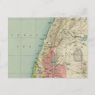 Postale Carte Vintage exceptionnelle d'Israël