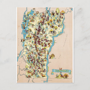 Postale Carte Vintage Funny du Vermont