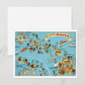 Postale Carte Vintage Hawaii drôle (Devant / Derrière)