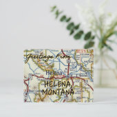 Postale Carte Vintage Helena MT (Debout devant)