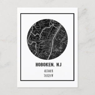 Postale Carte Vintage Hoboken New Jersey