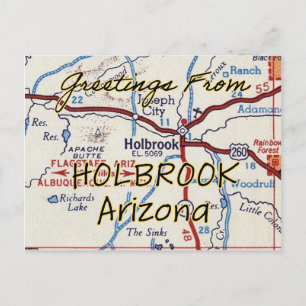Postale Carte Vintage Holbrook AZ