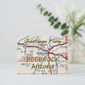 Postale Carte Vintage Holbrook AZ (Debout devant)