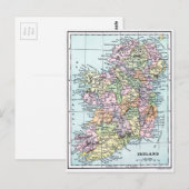 Postale Carte vintage - Irlande (Devant / Derrière)