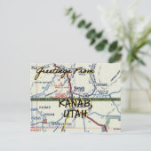 Postale Carte Vintage Kanab UT (Debout devant)
