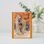 Postale Carte Vintage "L'Halloween magique" (Debout devant)