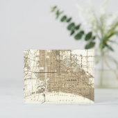 Postale Carte Vintage Long Beach California (Debout devant)