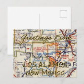 Postale Carte Vintage Los Alamos NM (Devant / Derrière)