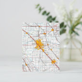 Postale Carte Vintage Modesto California (Debout devant)