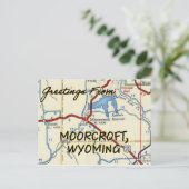 Postale Carte Vintage Moorcroft Wyoming (Debout devant)