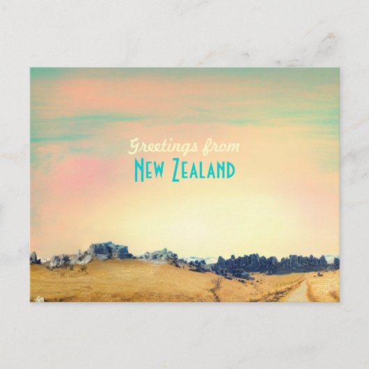 Postale Carte vintage néo-zélandaise (Devant)