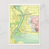 Postale Carte Vintage Niagara Falls and Vicinity 1885 (Devant)