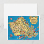 Postale Carte Vintage Oahu Funny (Devant / Derrière)